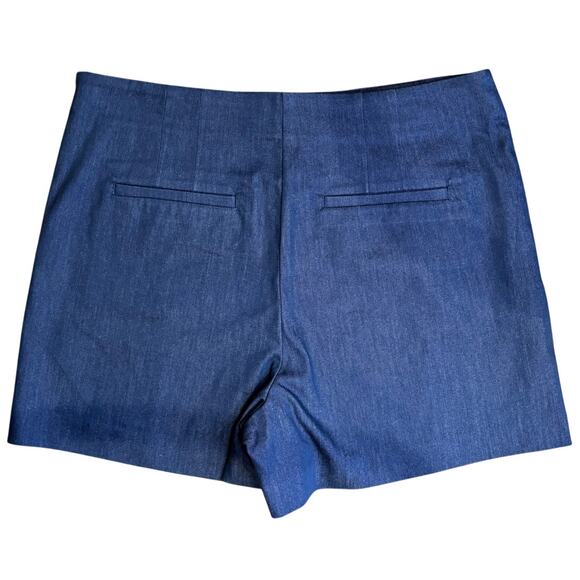 NWT Women's The Limited Blue Sailor Shorts, Gold buttons, Size 10 - Picture 2 of 4